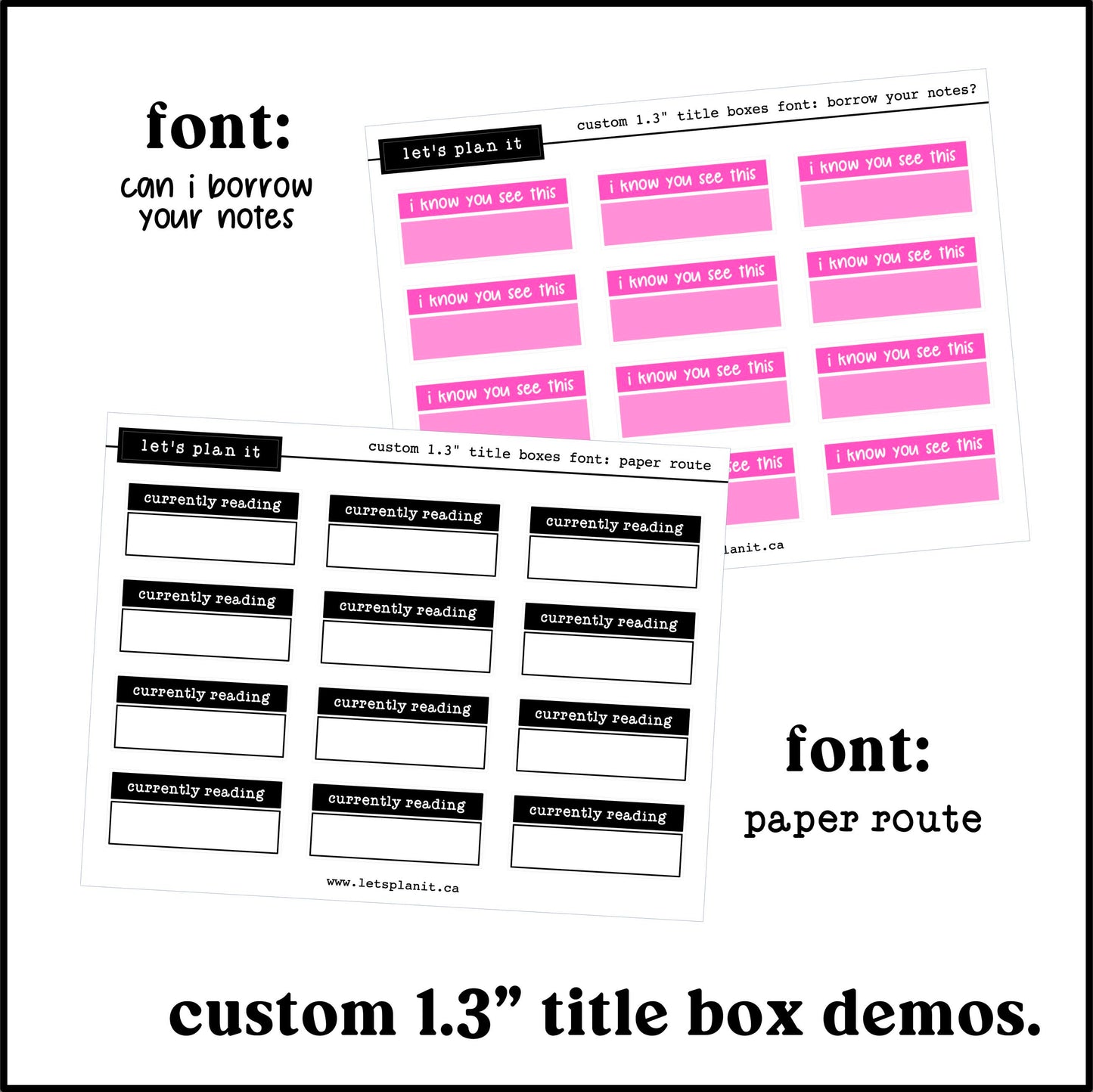 Custom Scripts - Title Box