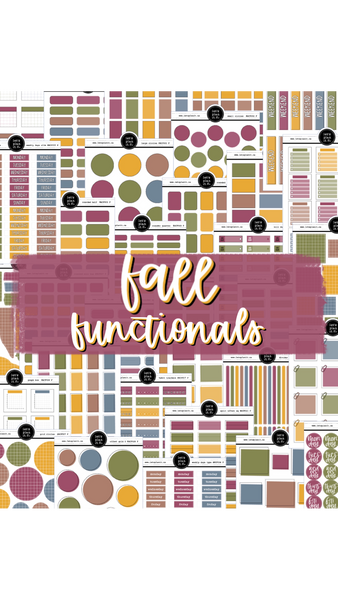 FALL FUNCTIONALS | Planning Essentials | 34 options