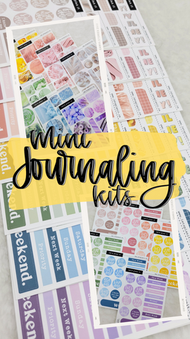 Mini Journal Kits | Monochromatic photo collections | 2 paper types