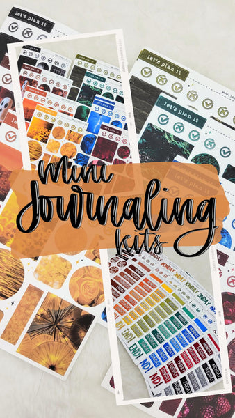 Mini Journal Kits | Moody monochromatic photo collections | 2 paper types