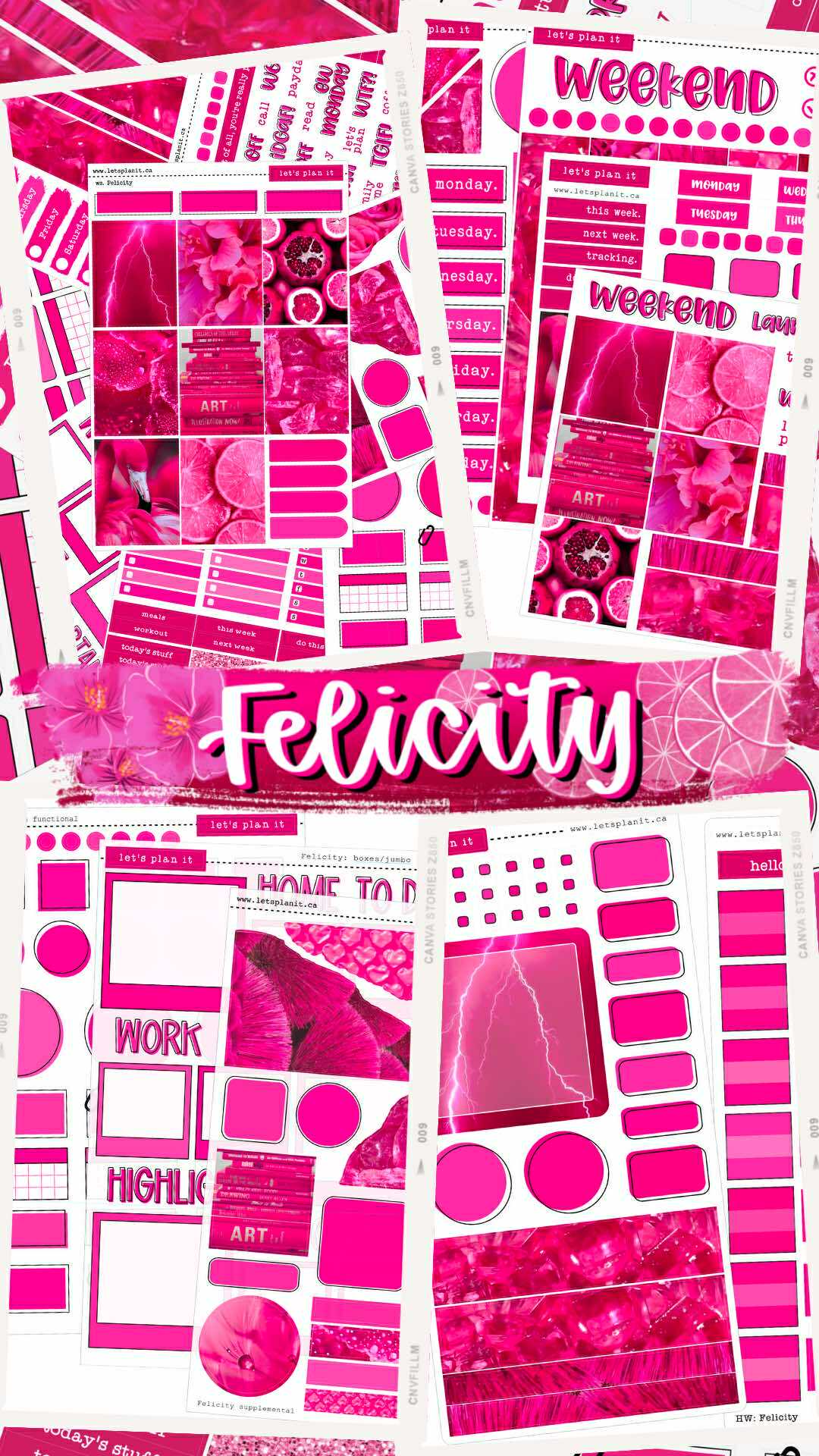 FELICITY COLLECTION | Weekly Kits – LetsPlanIt