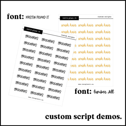 Custom Scripts - Standard