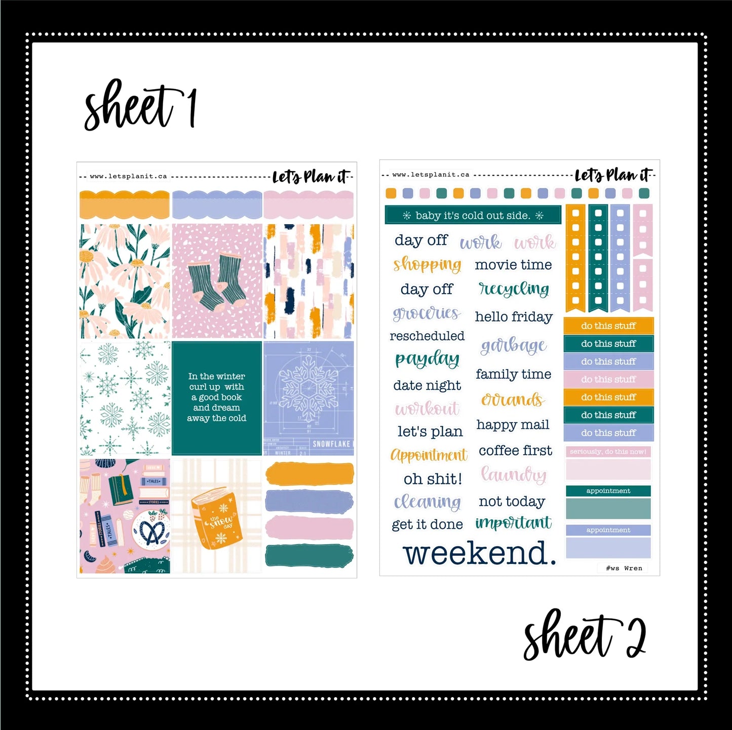 -- WREN COLLECTION | Weekly Kits