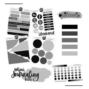Mini Journaling Kit  | INKWELL | 2 paper types | Planner Stickers