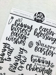 Easter typography