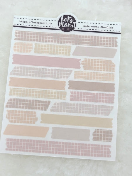 Mini sheets | WASHI STRIPS |  transparent or matte | planner stickers.