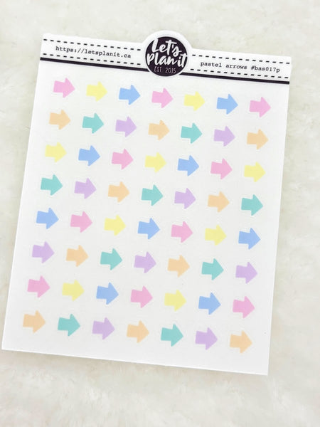 Mini sheets | MINI ARROWS |  transparent or matte | planner stickers.