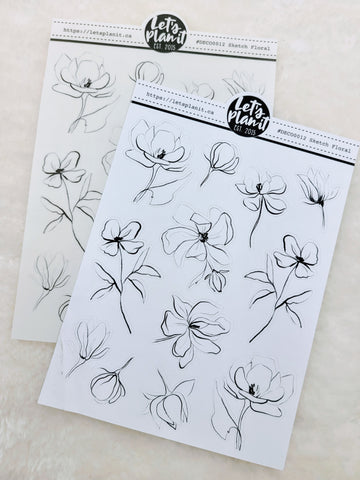 Black & white floral |  Deco