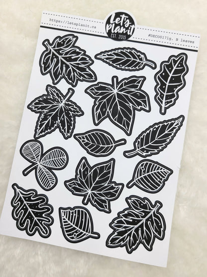 Large Leaves | Blackout | Deco