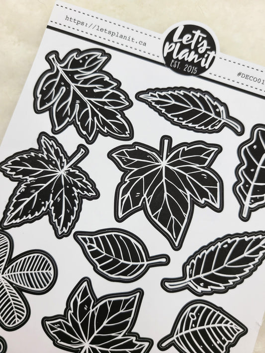 Large Leaves | Blackout | Deco