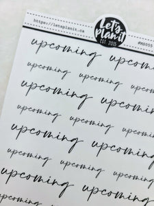 Upcoming | Manuscript Cursive Script