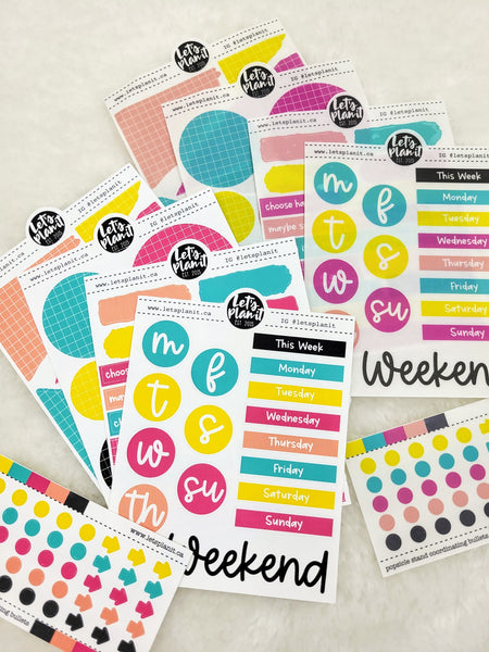 Mini Journaling Kit | POPSICLE STAND | 2 paper types | Planner Stickers