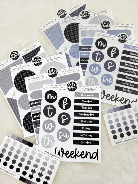 Mini Journaling Kit  | INKWELL | 2 paper types | Planner Stickers