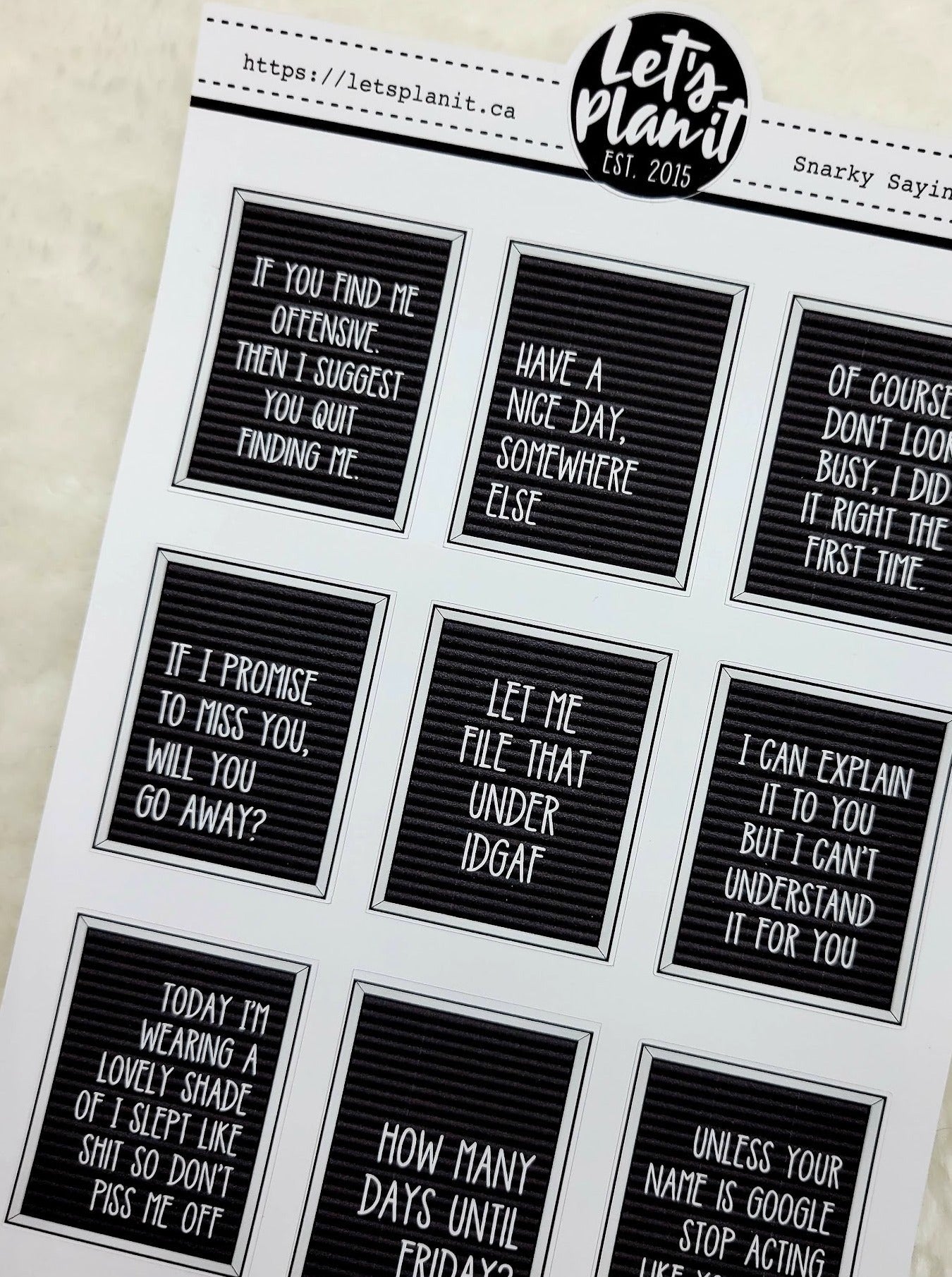 Letter Boards: WORK 2.0 | planner stickers | (1.3" wide)