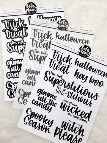 Lettered by Kim | Halloween Quotes 1