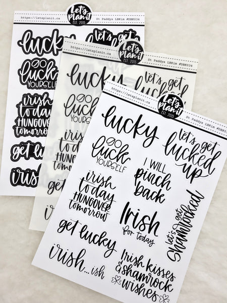 Lettered by Kim - St. Patrick's Day