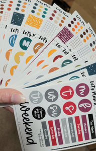 Mini journal kits FALL sticker bundles | 2 paper types