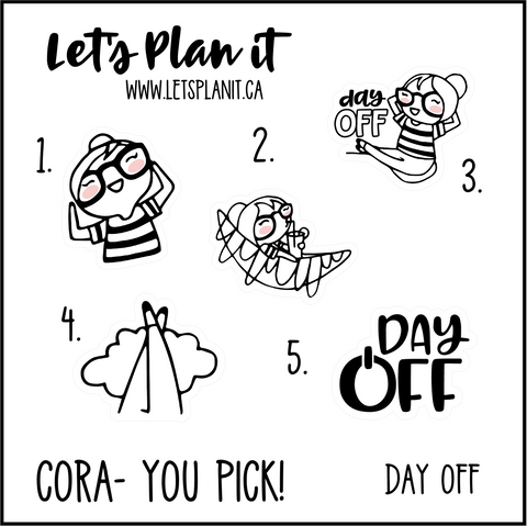 Cora-u-pick- Day Off