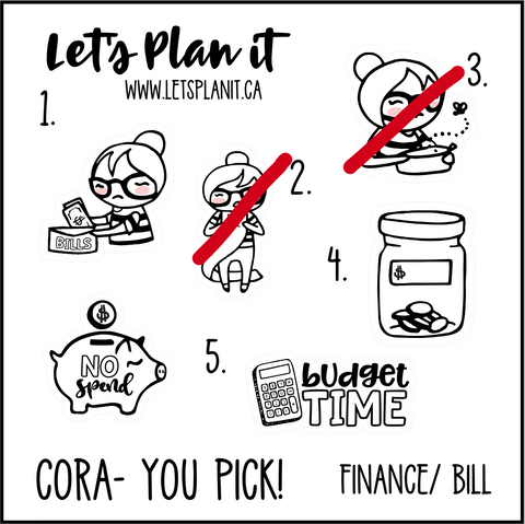 Cora-u-pick- Finances/ Bills