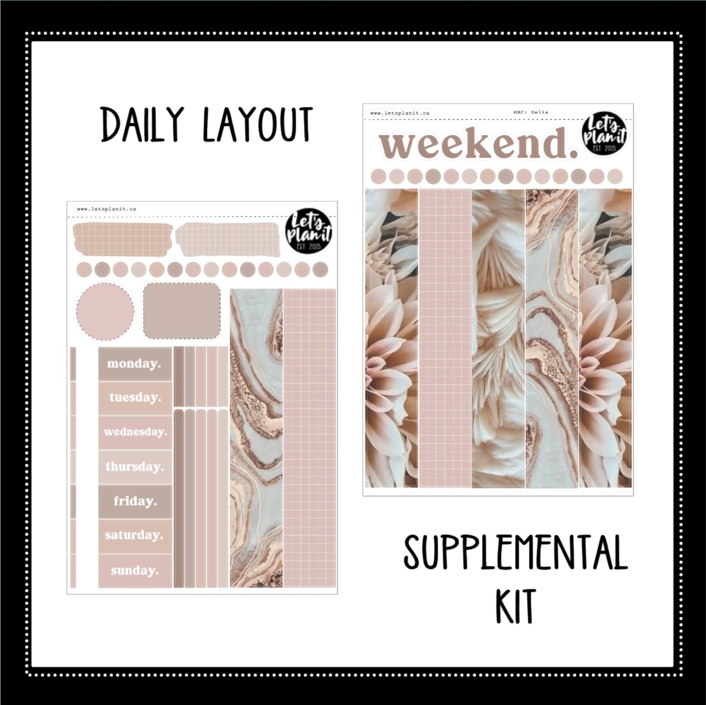 -- DELIA COLLECTION | Weekly Kits