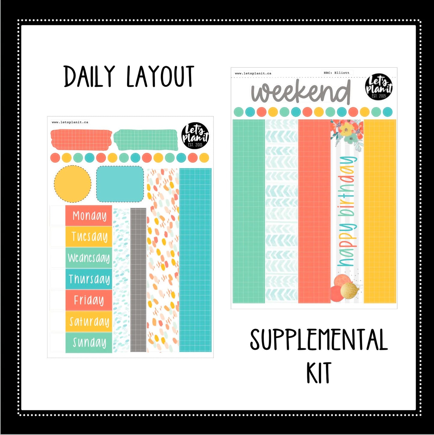 -- ELLIOTT COLLECTION | Weekly Kits