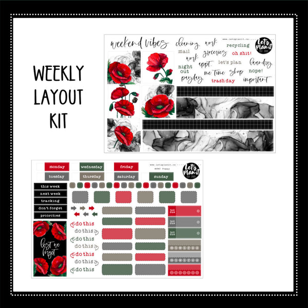 POPPY COLLECTION | Weekly Kits