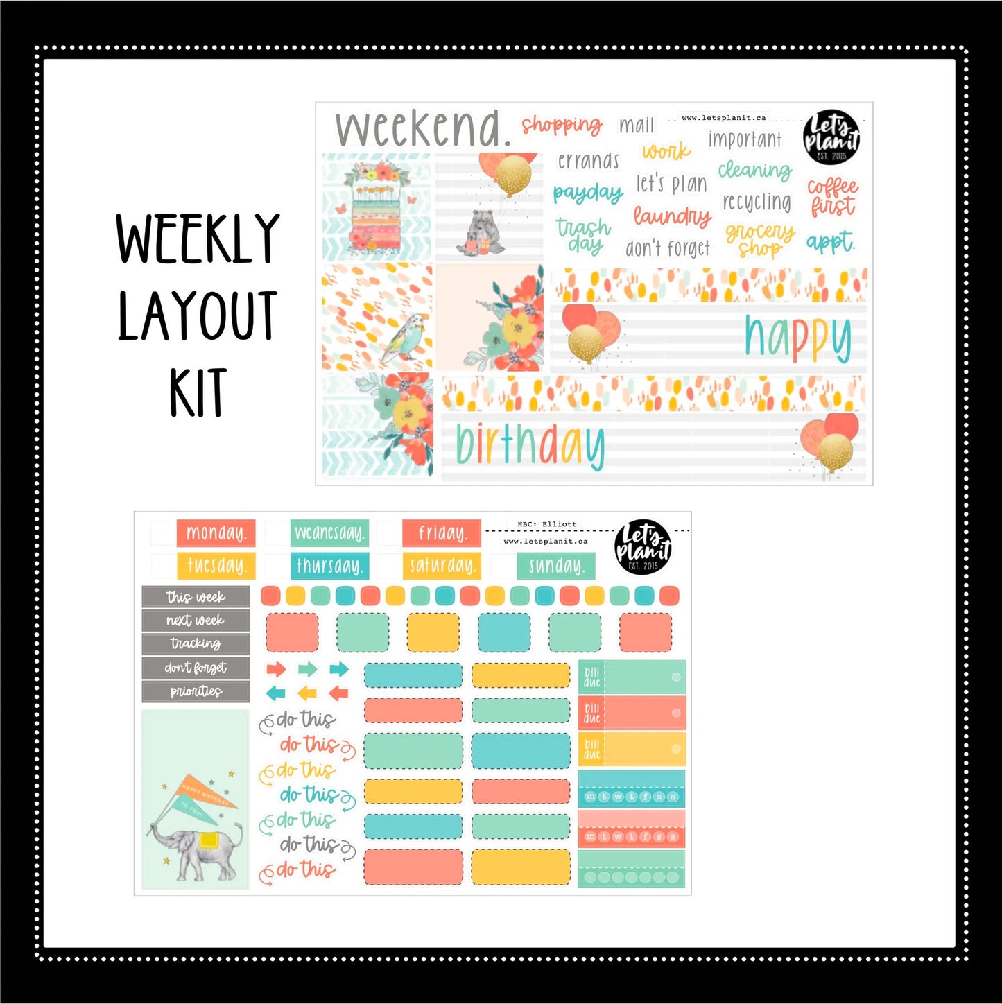 -- ELLIOTT COLLECTION | Weekly Kits