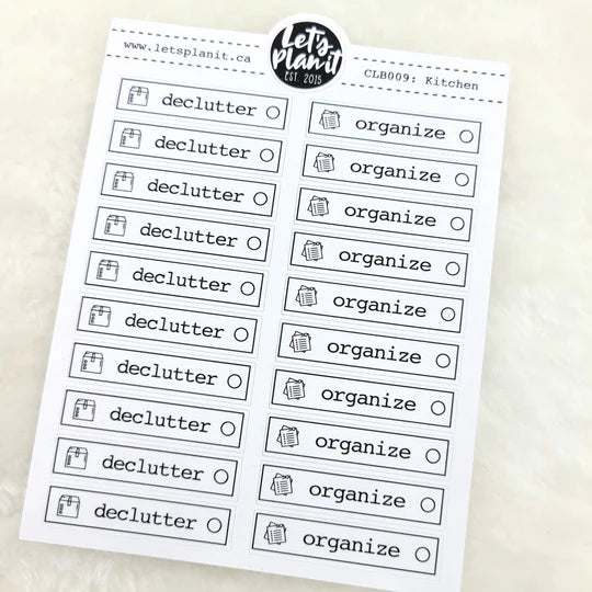 Cleaning & Chore Labels | 2 sizes | 26 options