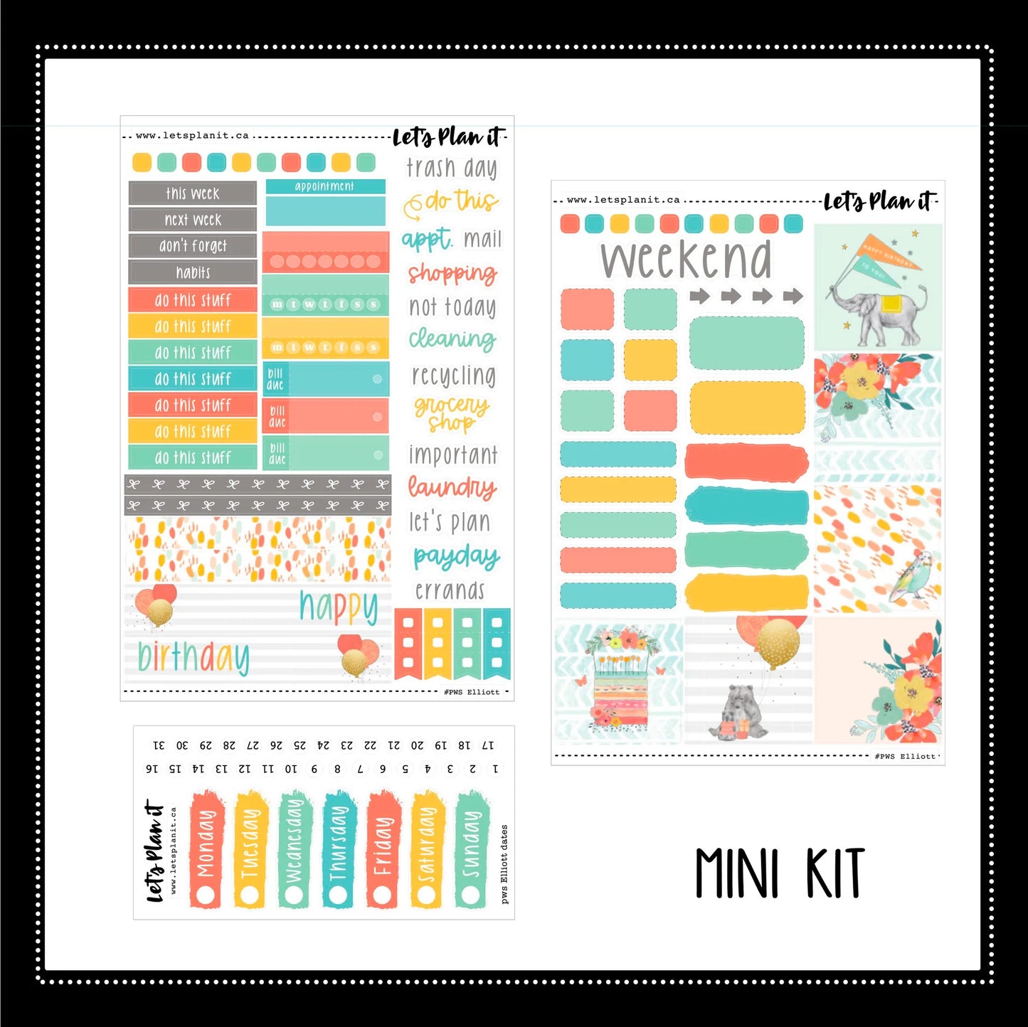 -- ELLIOTT COLLECTION | Weekly Kits