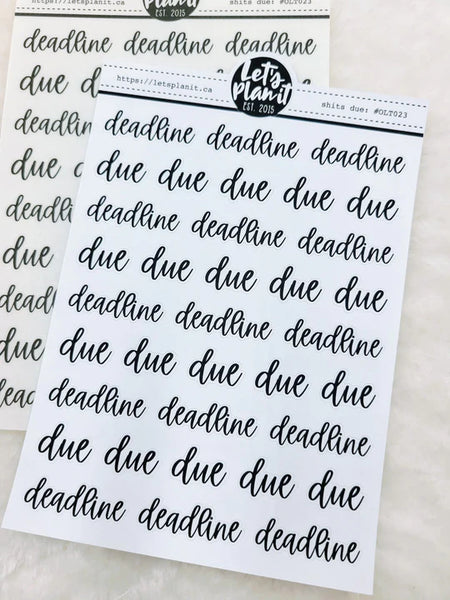 Lettering Scripts | 35 options | 2 paper types
