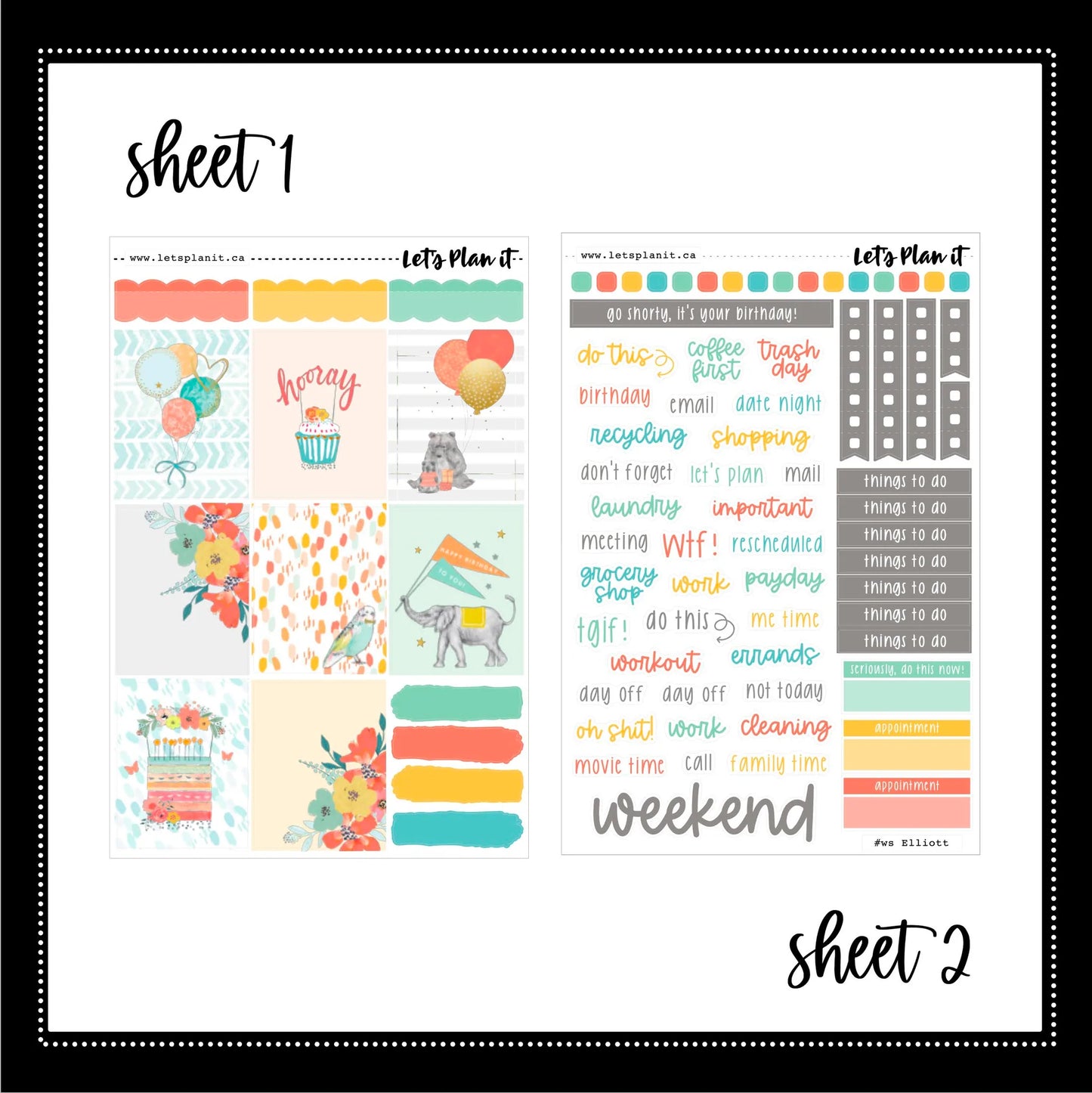 -- ELLIOTT COLLECTION | Weekly Kits